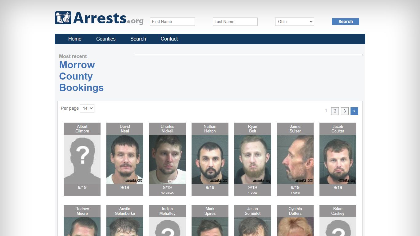 Morrow County Arrests and Inmate Search
